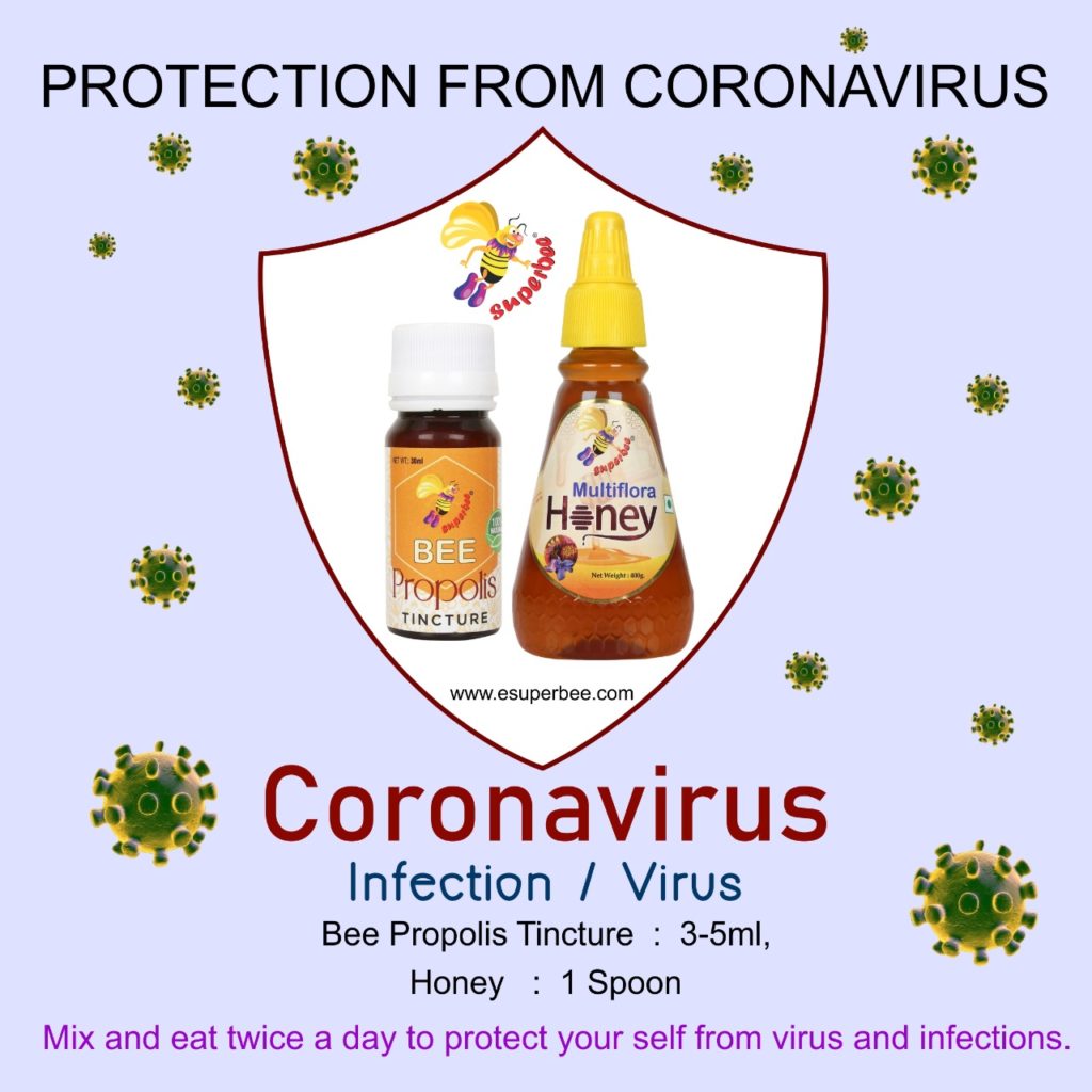 honey and propolis protect from coronavirus.